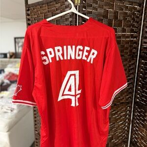 Springer Toronto Blue Jays Baseball Jersey